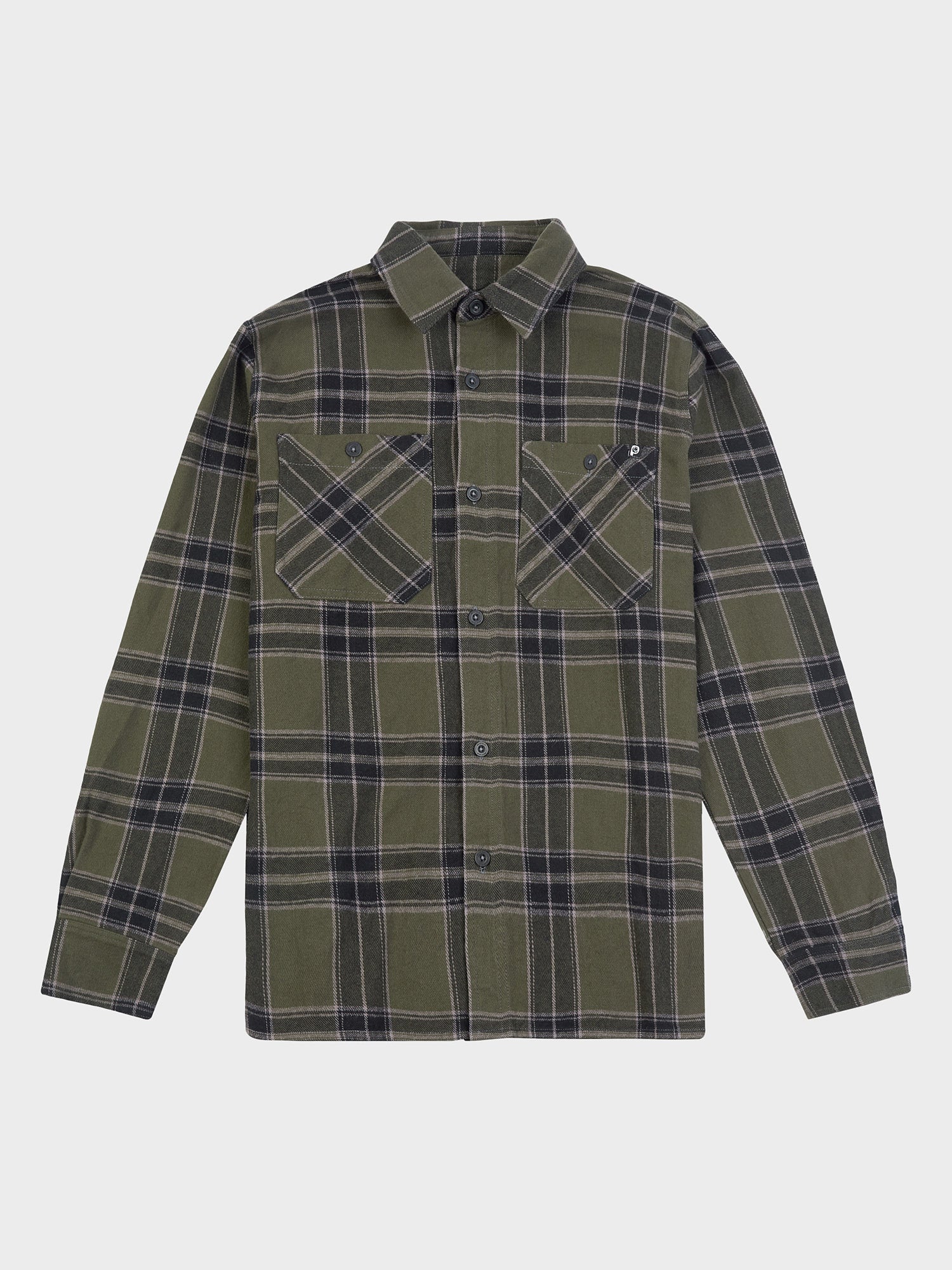 Large Check Overshirt in Forest Night