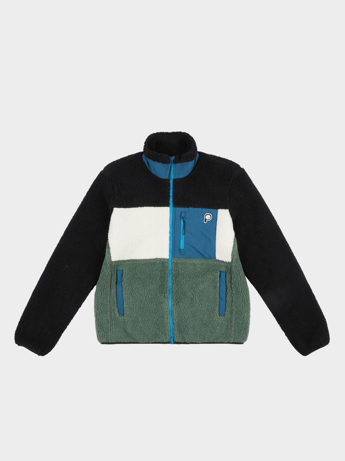 P Bear Borg Fleece Jacket in Laurel Wreath