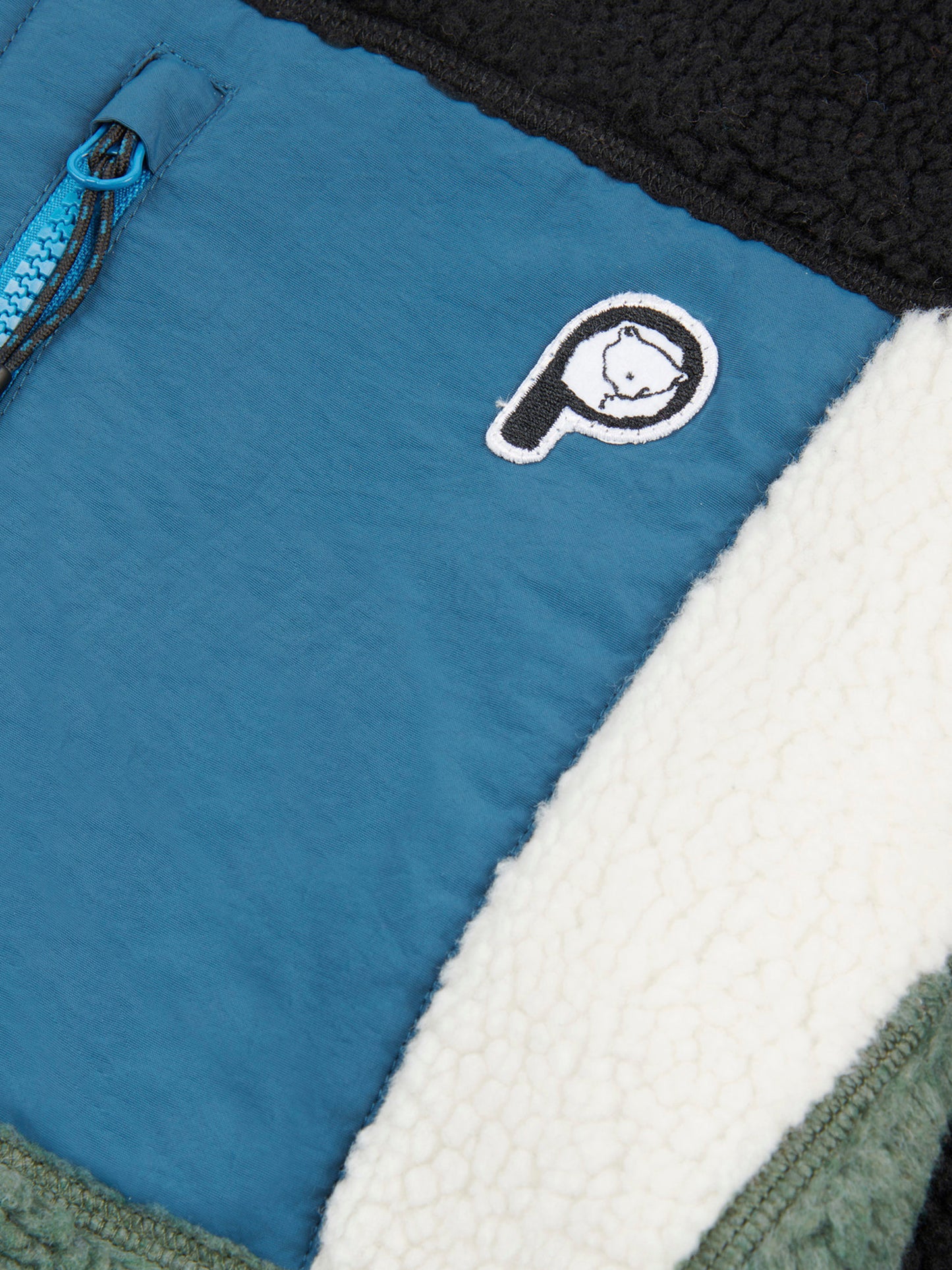 P Bear Borg Fleece Jacket in Laurel Wreath