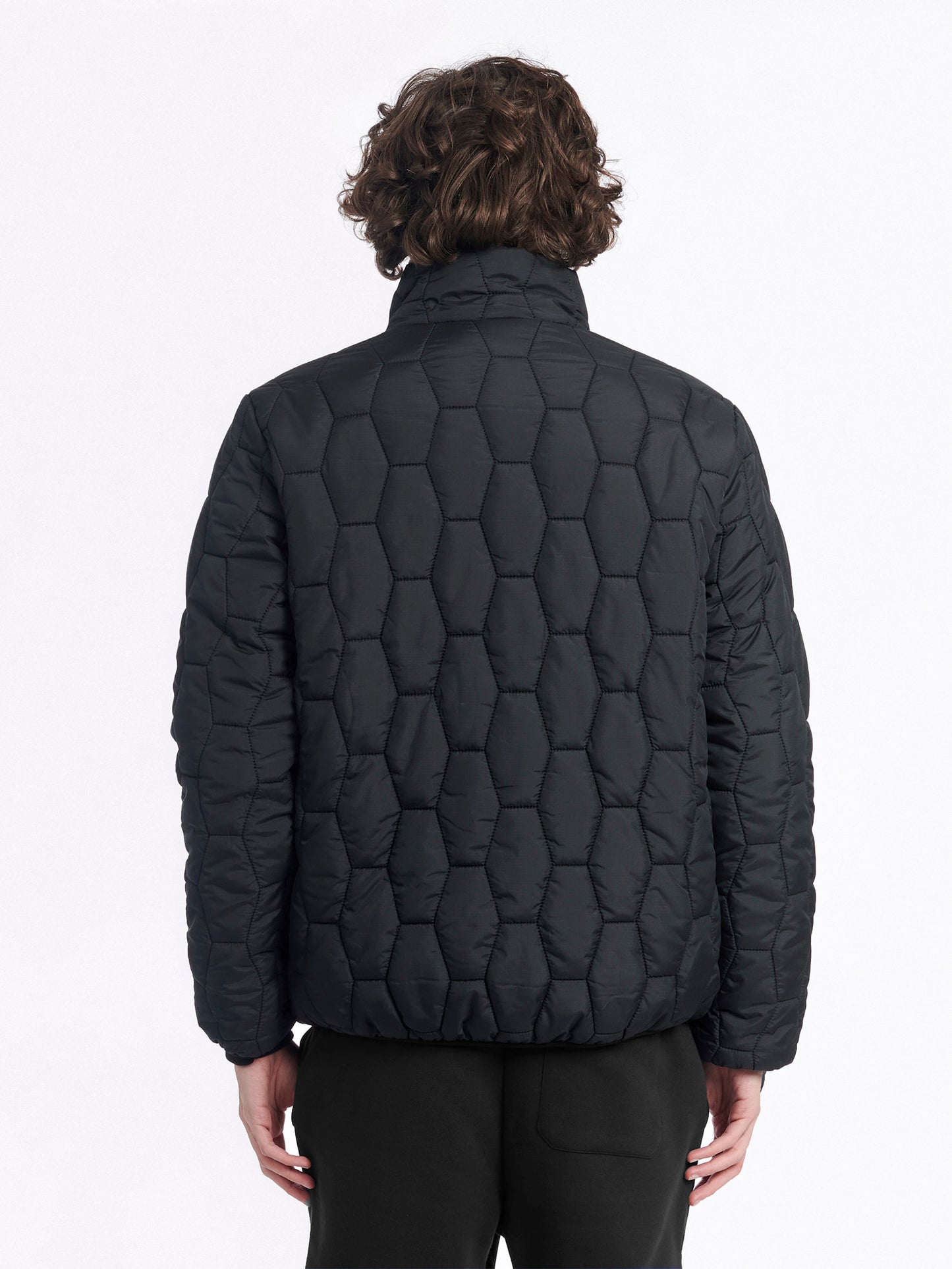 Hudson Script Overhead Jacket in Black