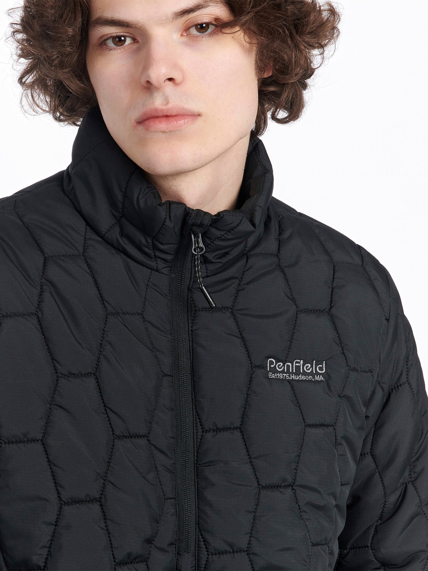 Hudson Script Overhead Jacket in Black