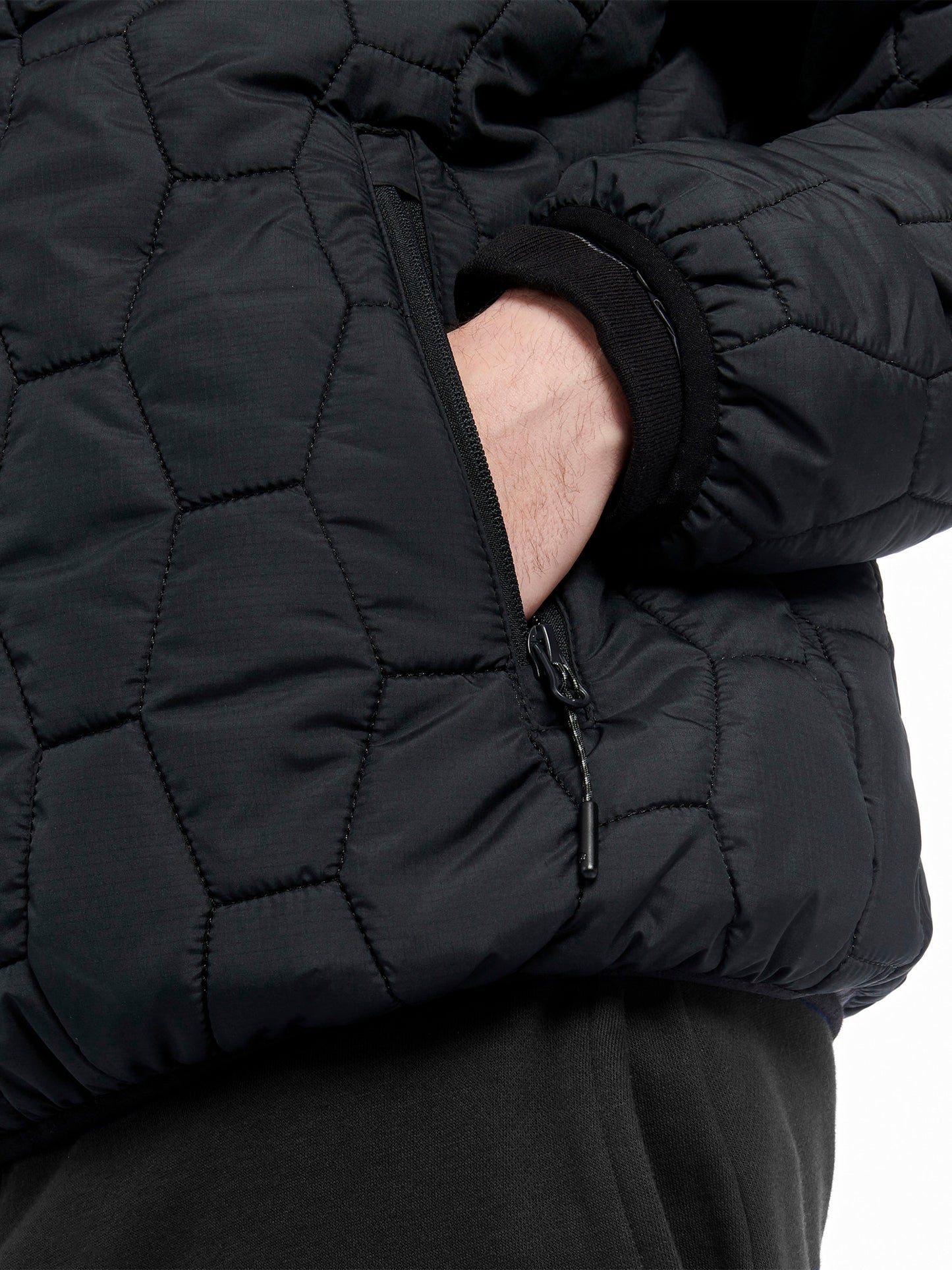 Hudson Script Overhead Jacket in Black