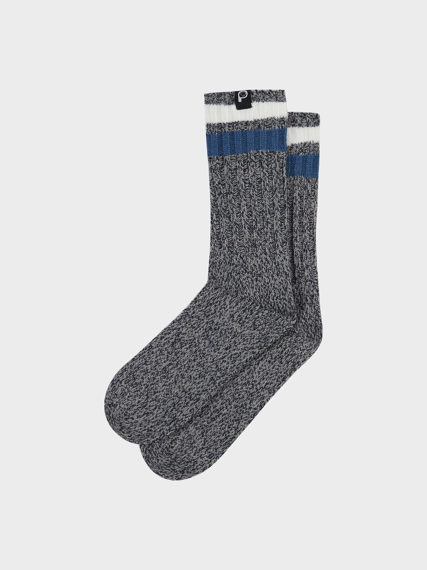 Twist Hiking Wool Blend Socks in Navy Blue