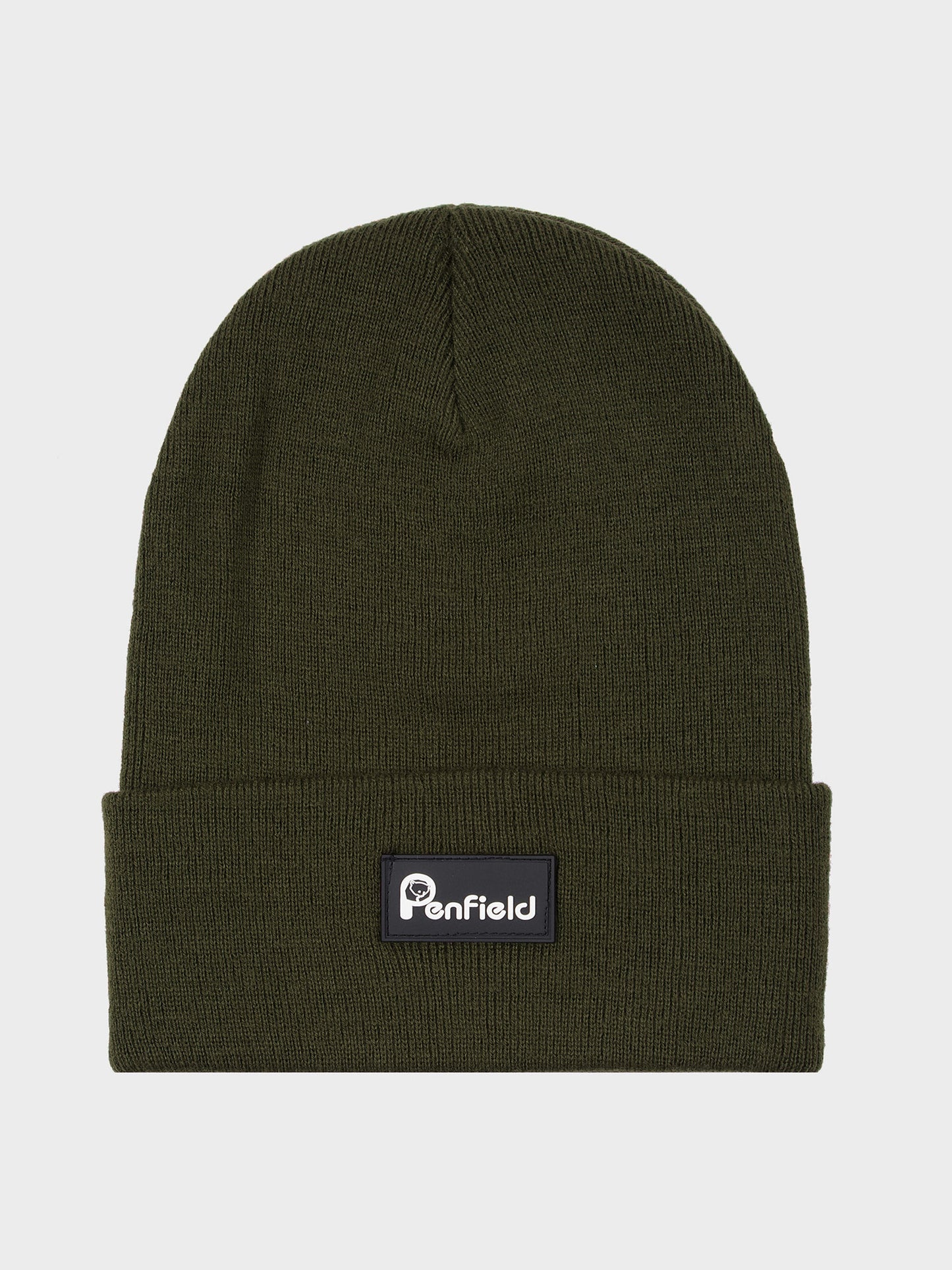 Reverse Badge Beanie in Forest Night