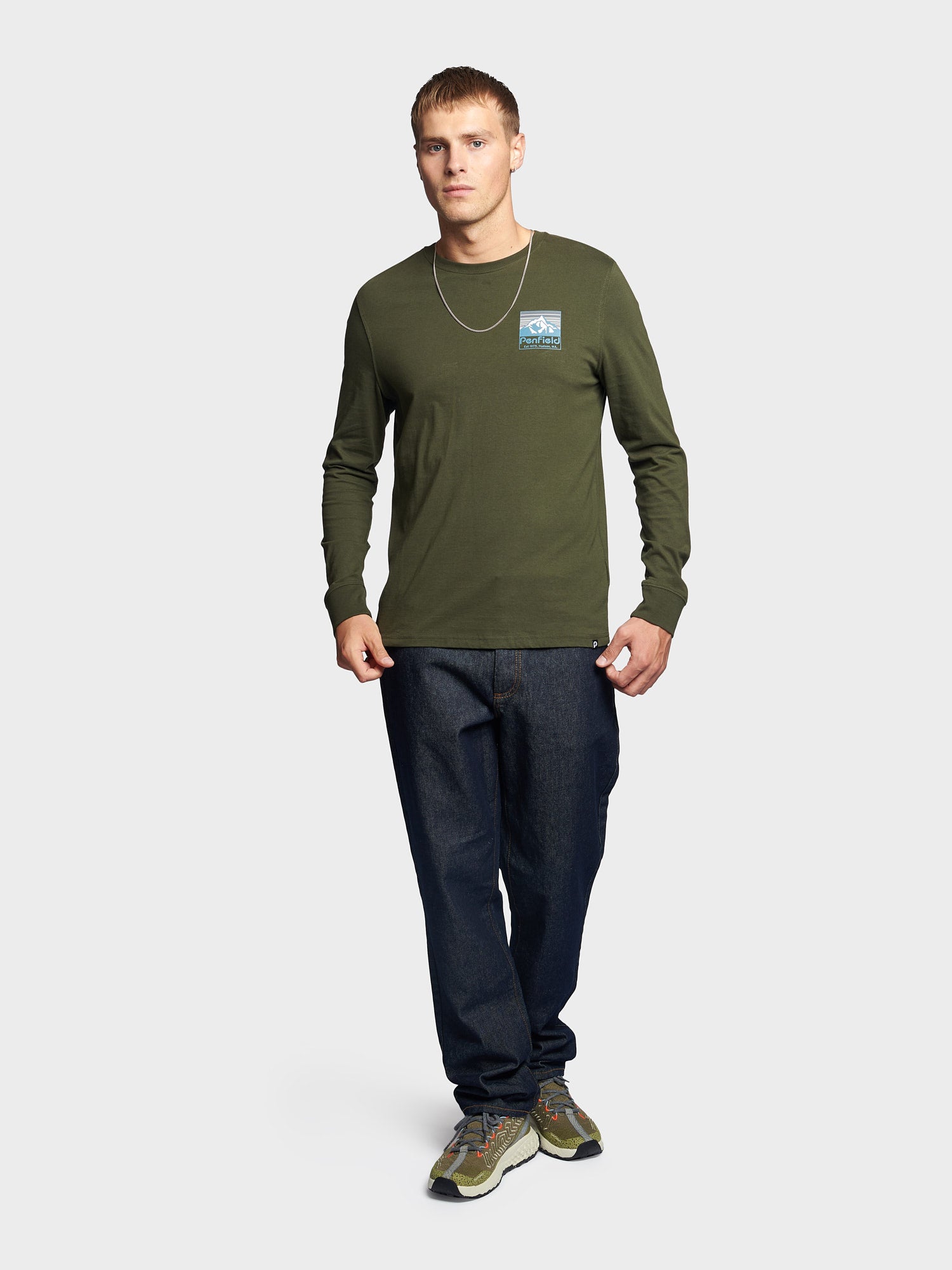Penfield Back Graphic LS T-Shirt Forest Night