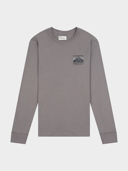 Back Graphic Long Sleeve T-Shirt in Castlerock
