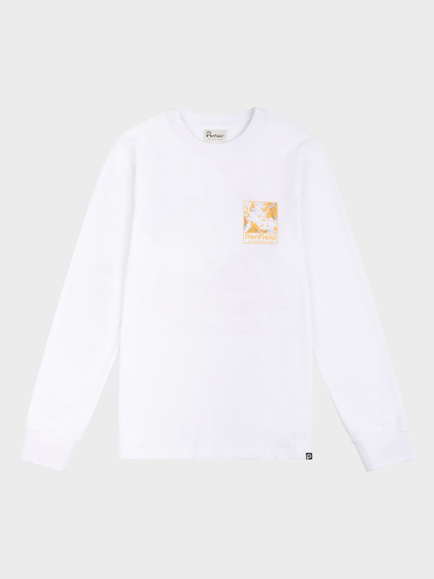 Yosemite Trail Satellite Long Sleeve T-Shirt in Bright White