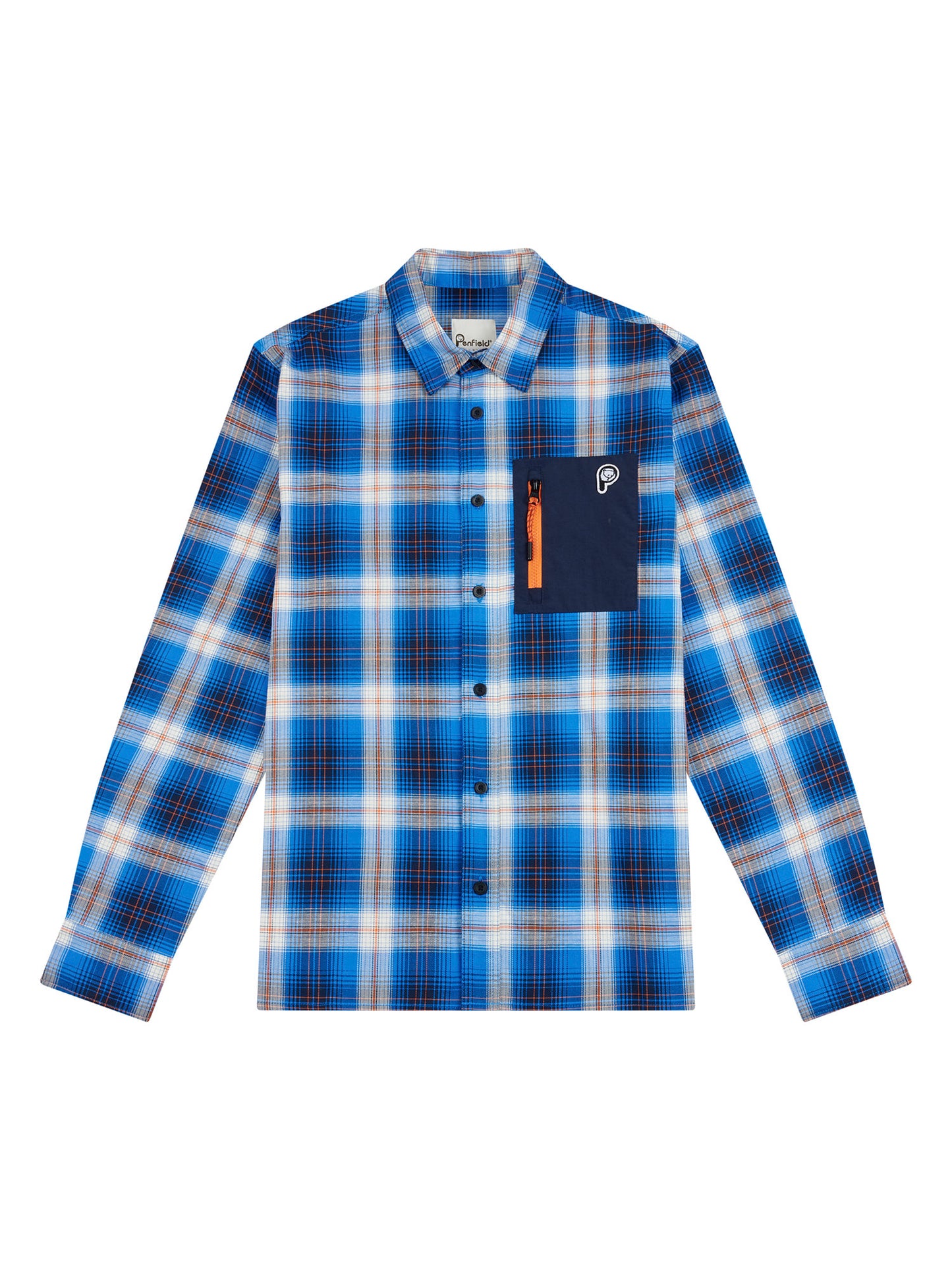 Penfield Straight Hem Nylon Zip Pocket Shirt Daphne