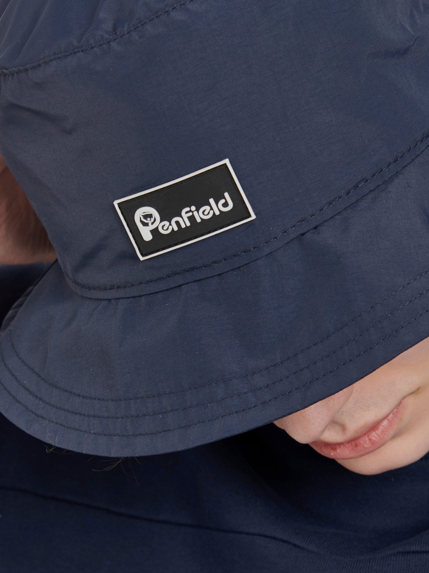 Nylon Bucket Hat in Navy Blue