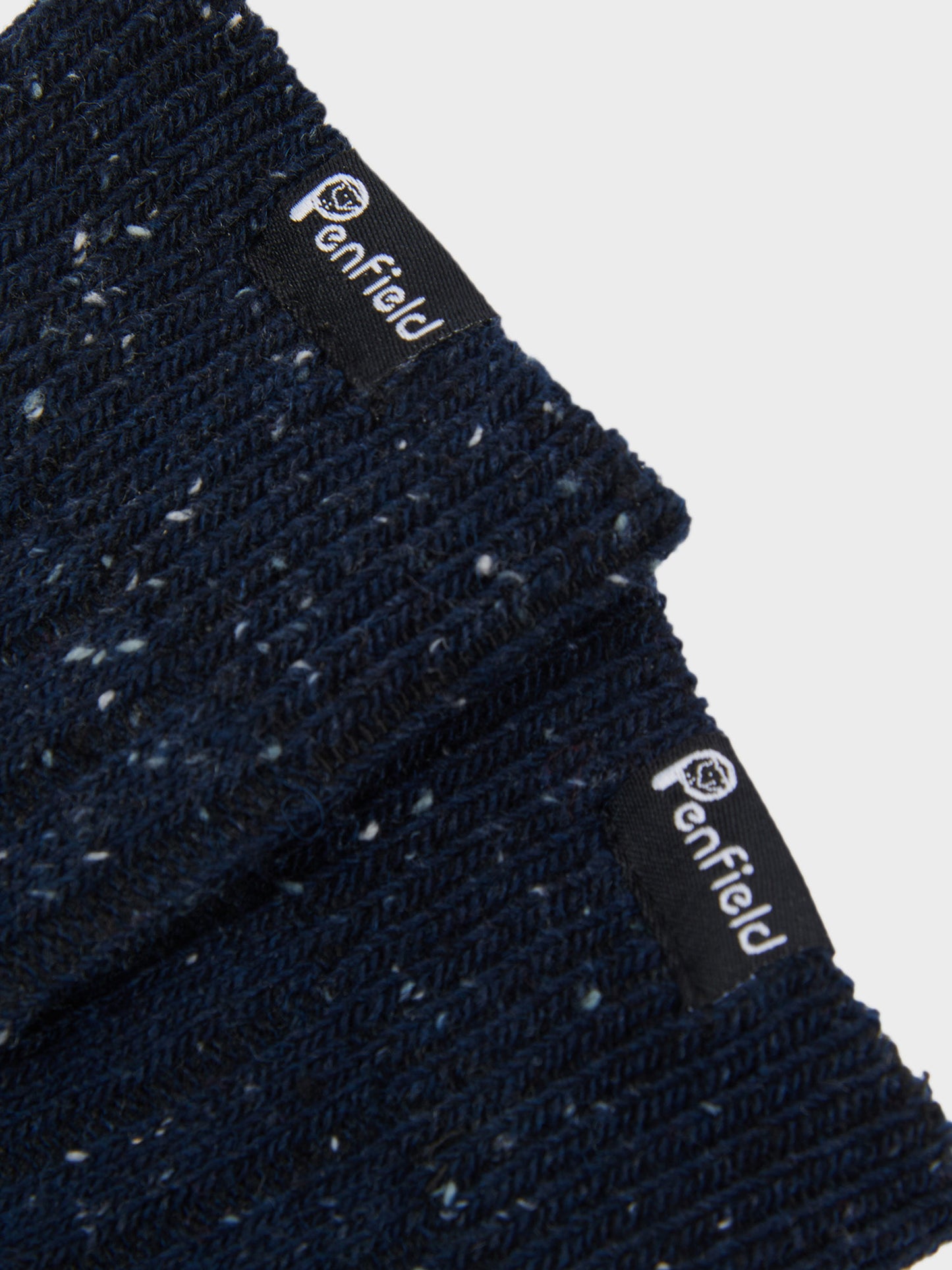 Ribbed Wool Blend Socks in Navy Blue