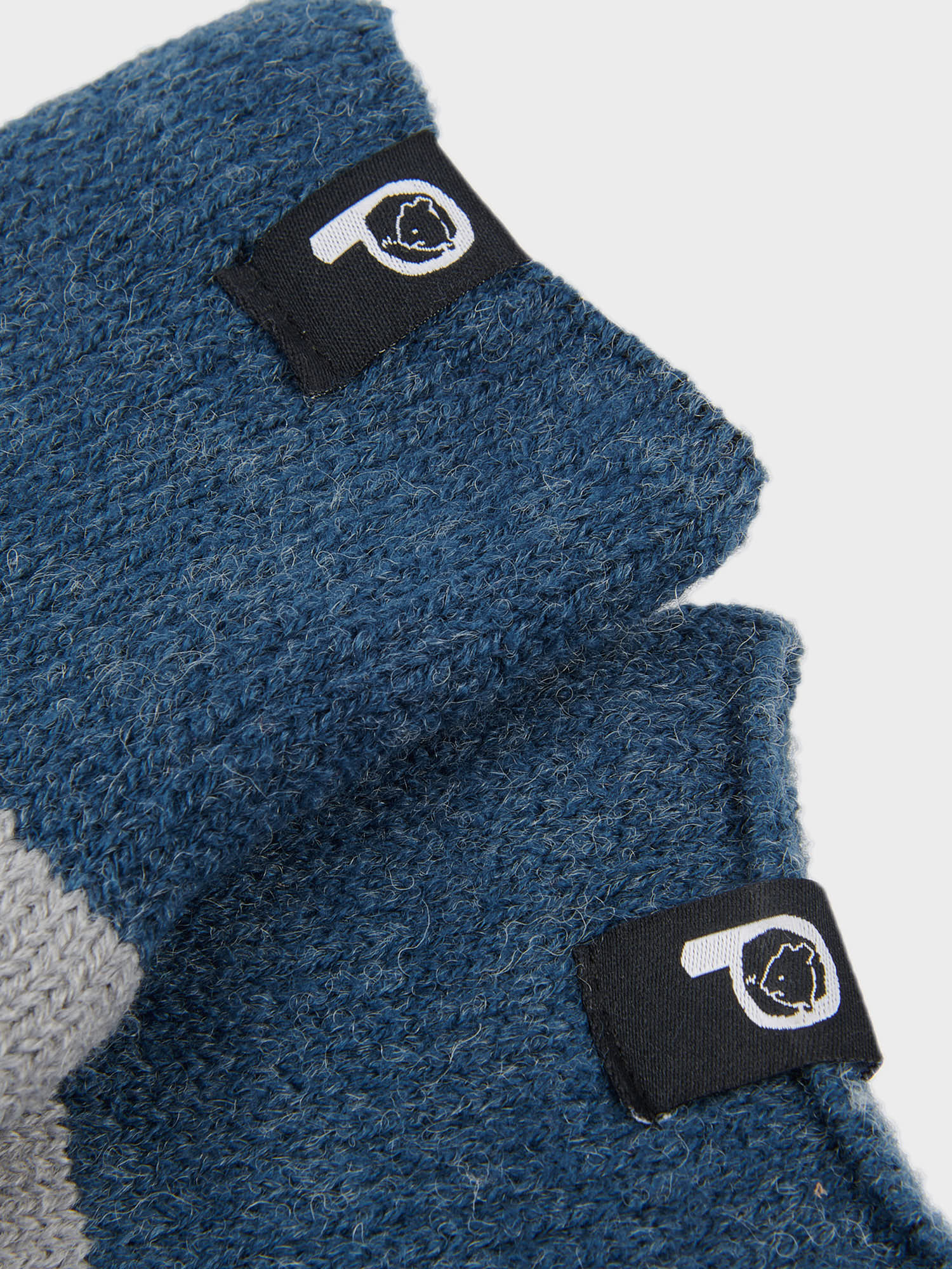Geo Jacquard Wool Blend Socks in Vintage Grey Heather
