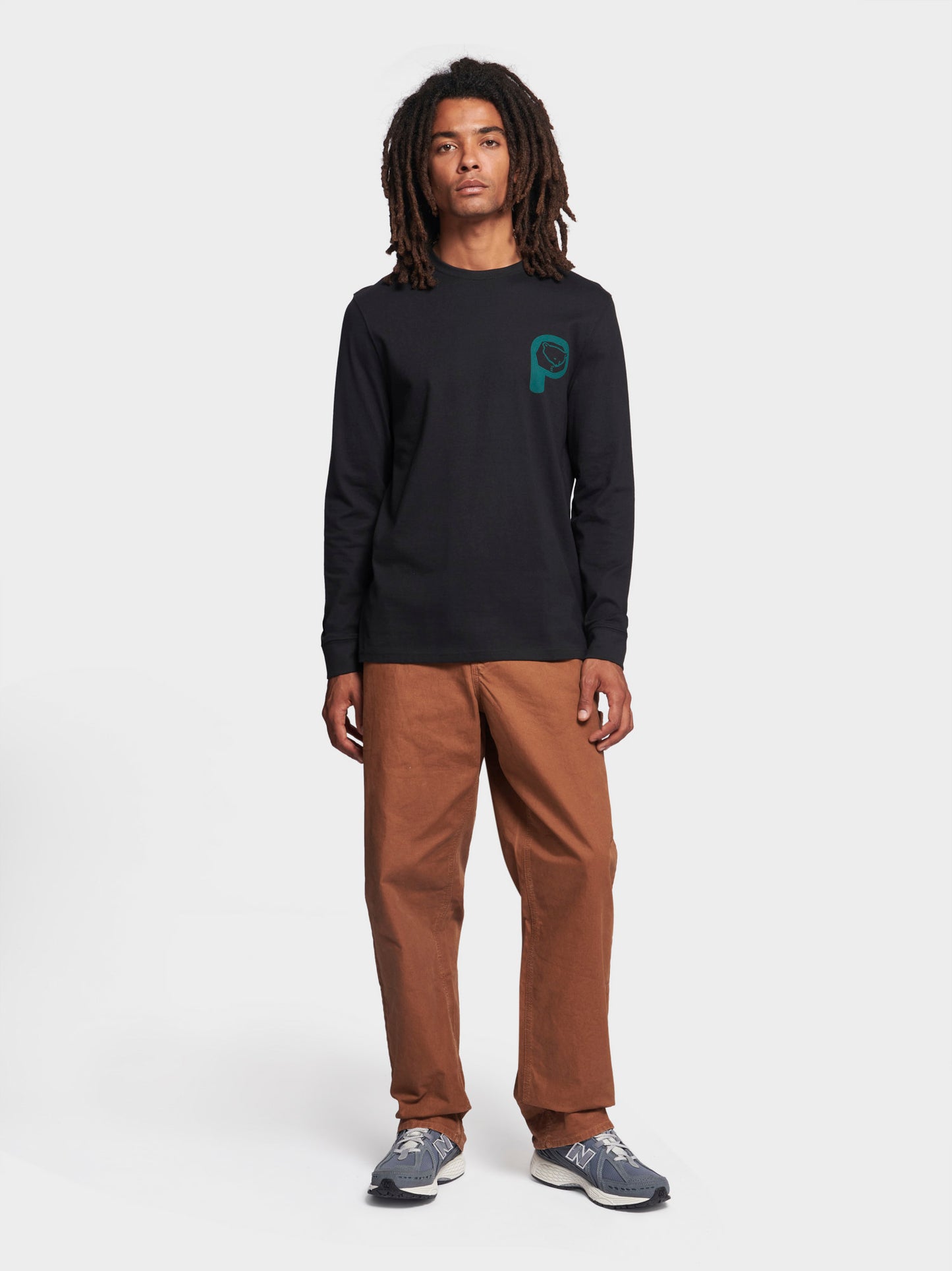 Trail Long Sleeve T-Shirt in Black