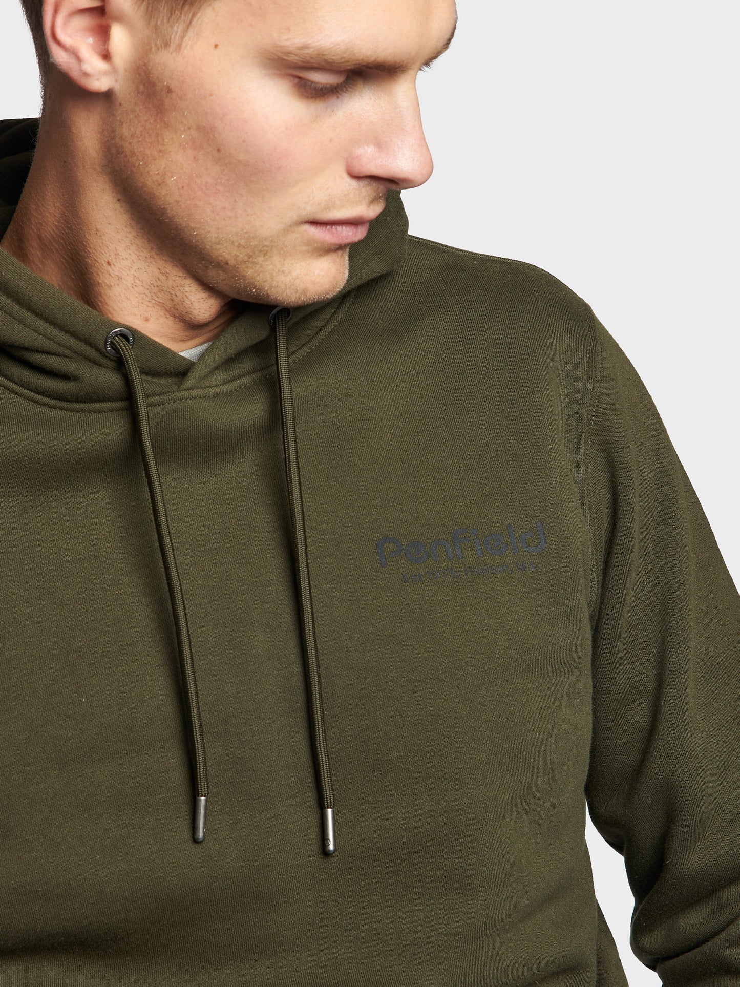Ridge Trail Back Graphic Hoodie in Forest Night