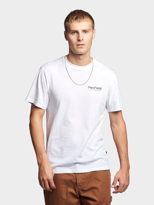 Hudson Script T-Shirt in Bright White