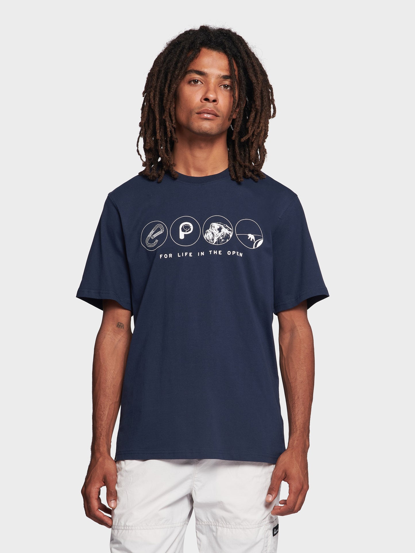 Multi Symbols T-Shirt in Navy Blue
