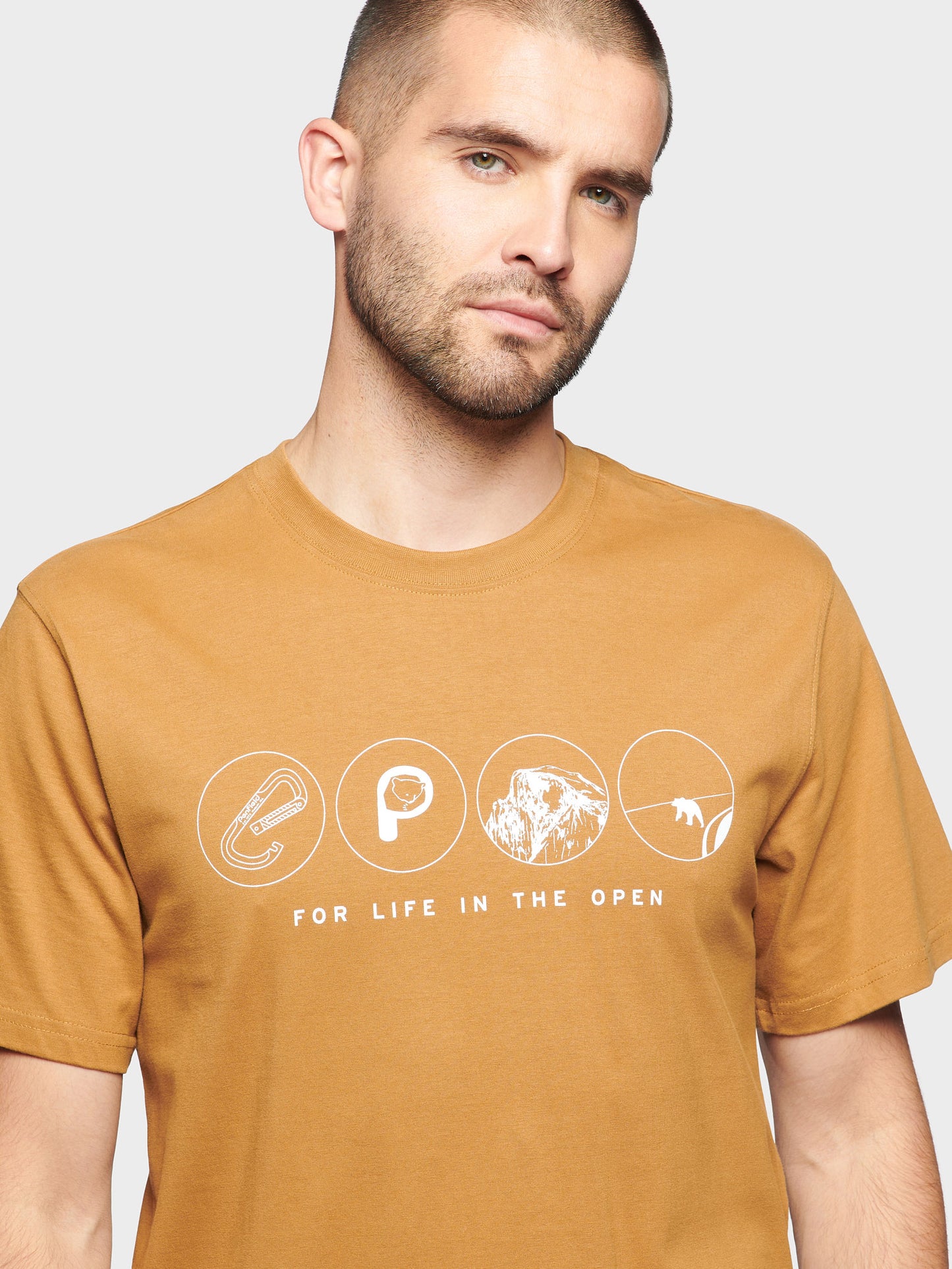 Multi Symbols T-Shirt in Chipmunk