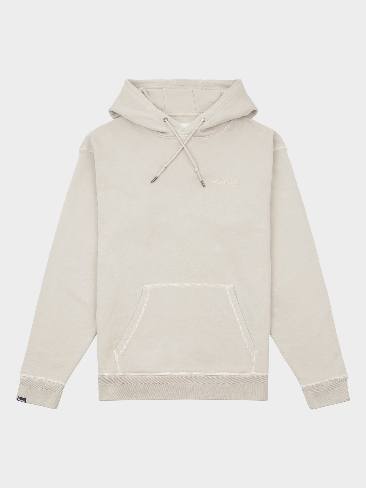 Washed Loopback Hoodie in Silver Gray