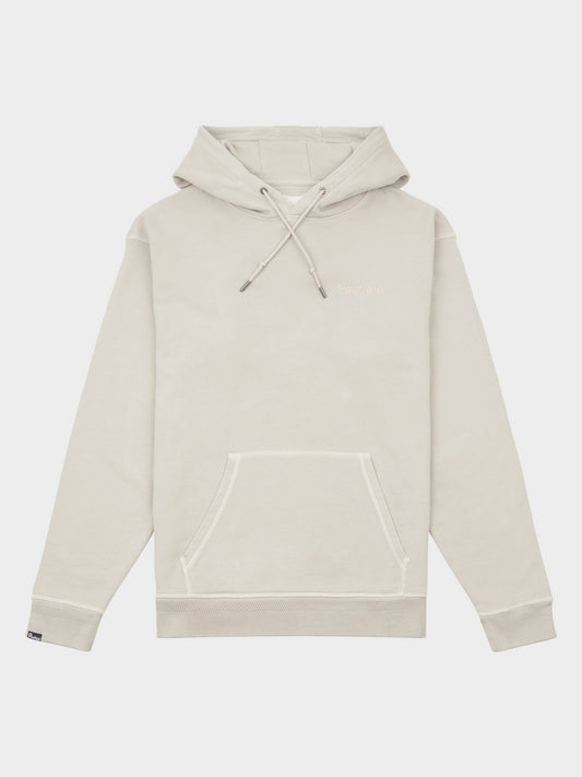 Washed Loopback Hoodie in Silver Gray