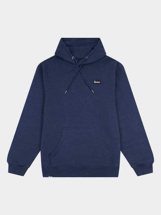 Badge Hoodie in Navy Blue