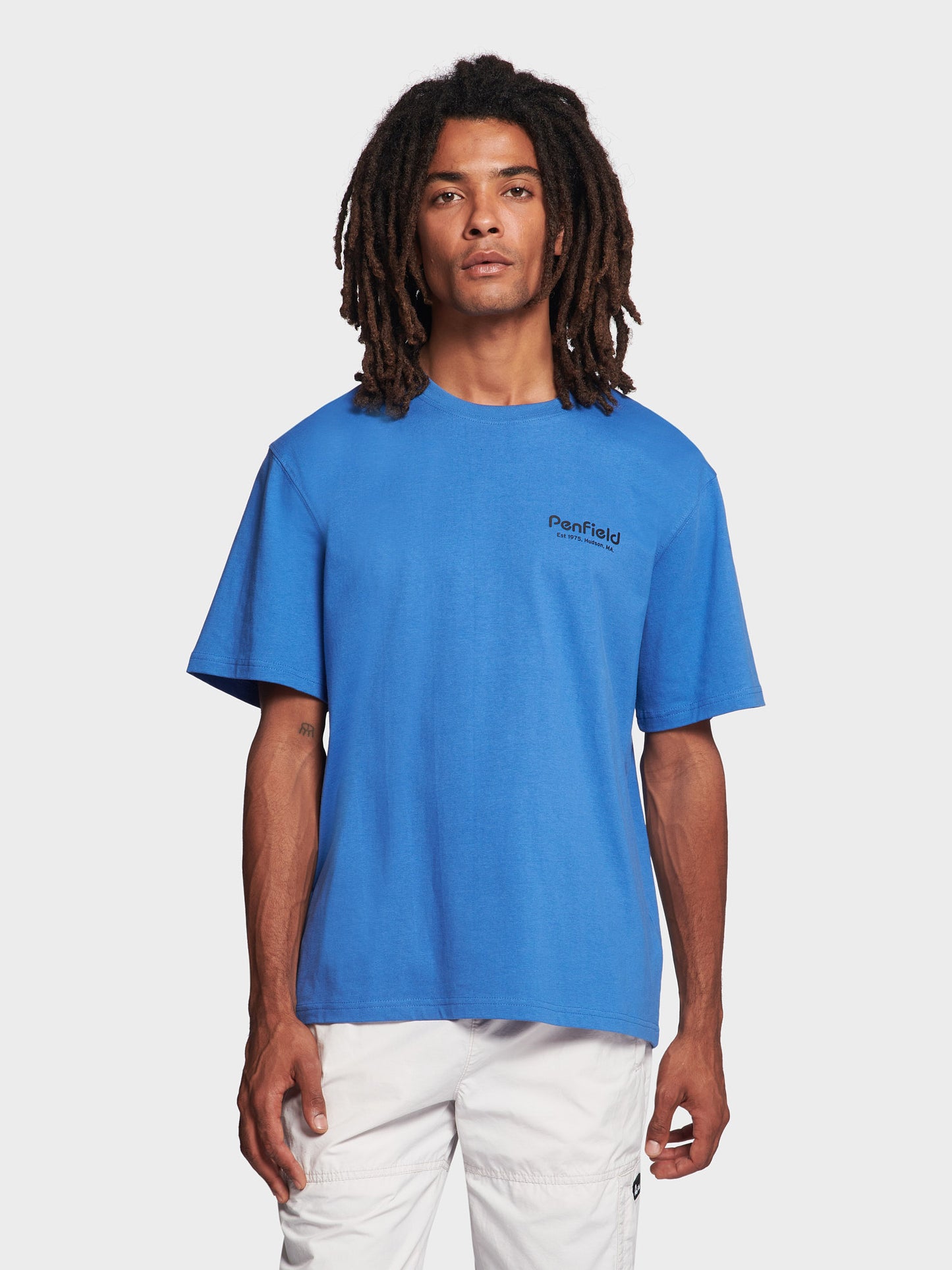 Script T-Shirt in Bright Cobalt