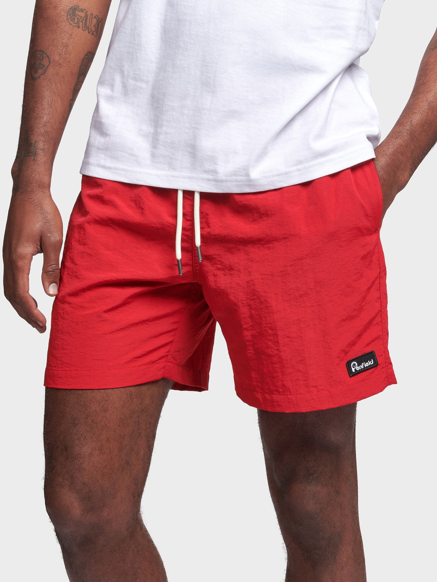 Swim Shorts in Haute Red