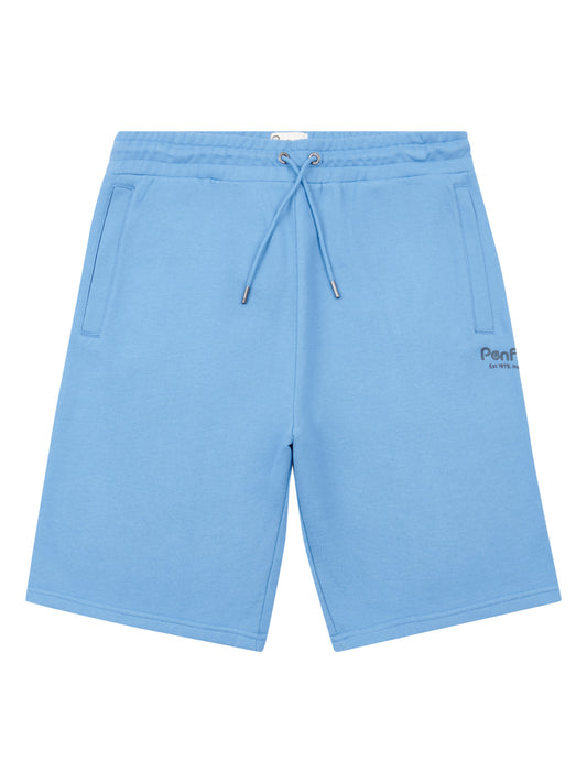 Hudson Script Sweat Short in Riviera
