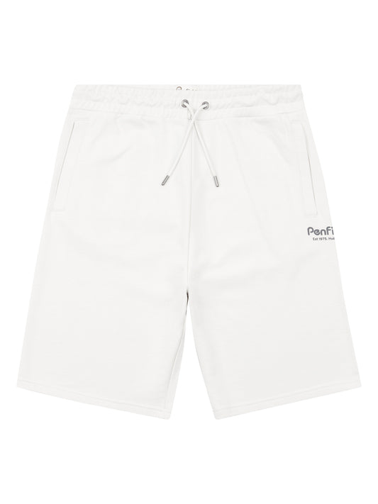 Hudson Script Sweat Short in Nimbus Cloud