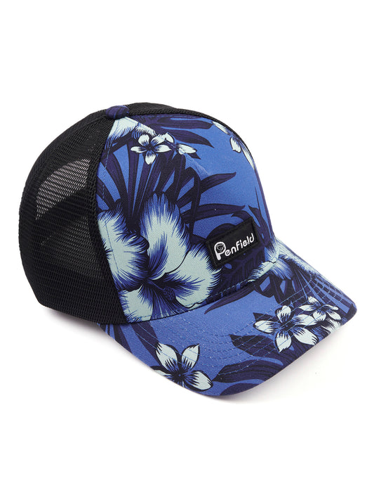 Penfield Print Trucker Cap Cobalt