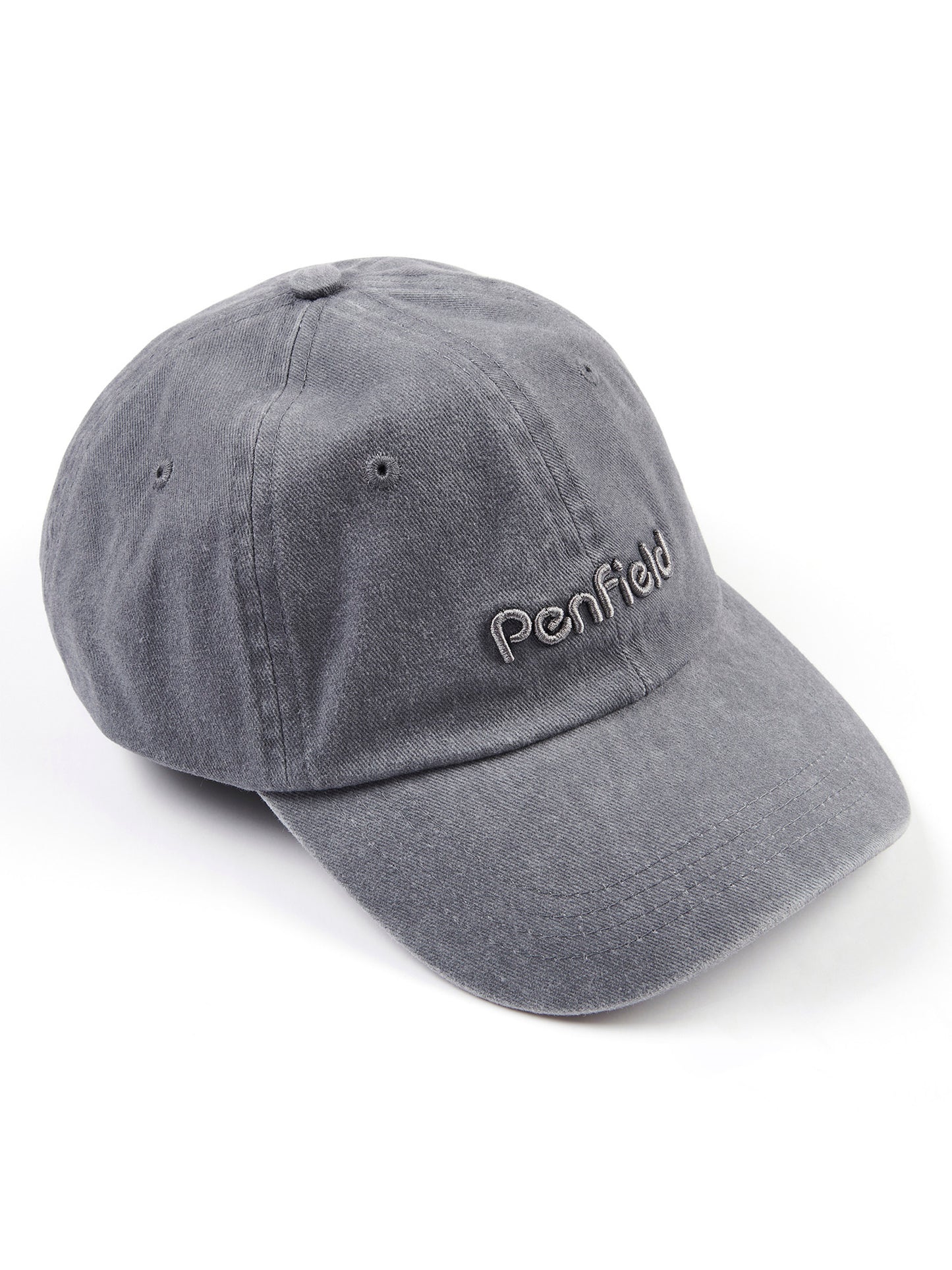 Washed Baseball Cap Silver Gray