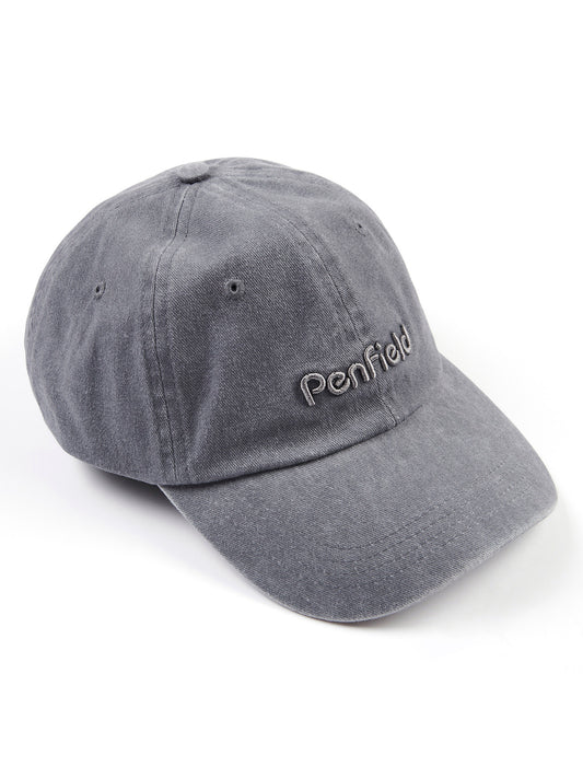 Washed Baseball Cap Silver Gray