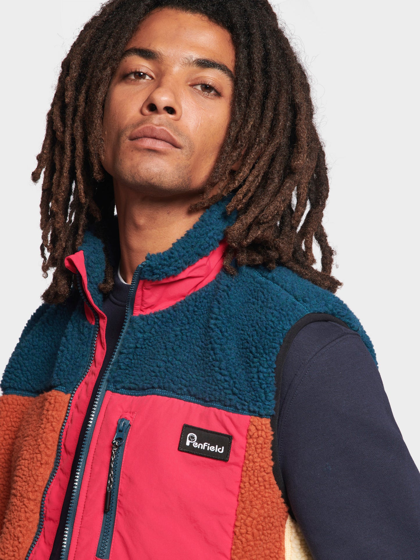 Penfield Mens Mattawa Vest in Dragonfly