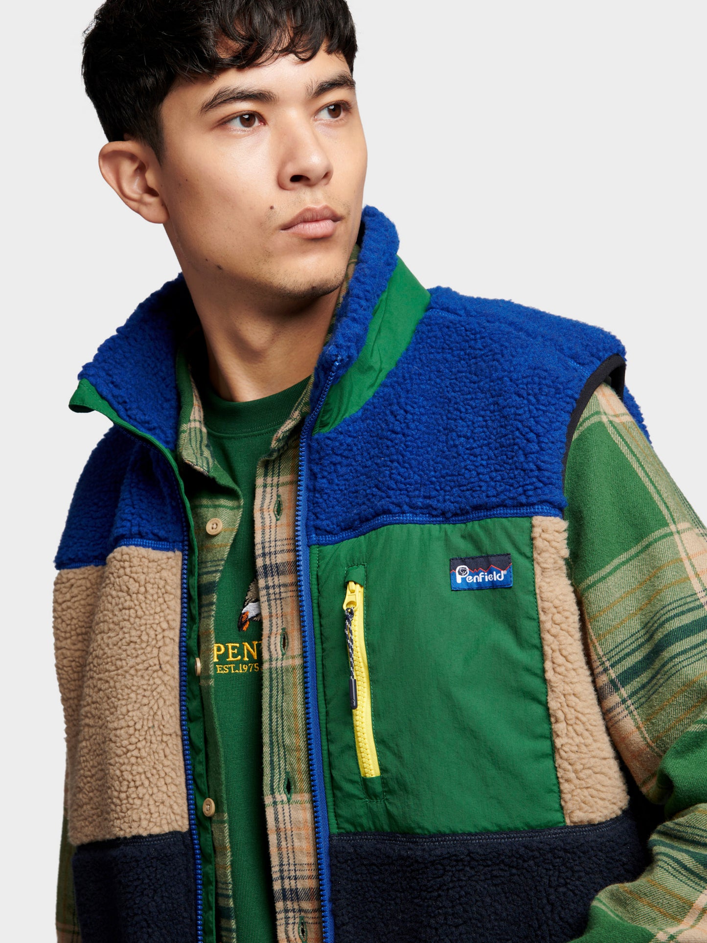 Penfield Mens Mattawa Vest in Sodalite Blue