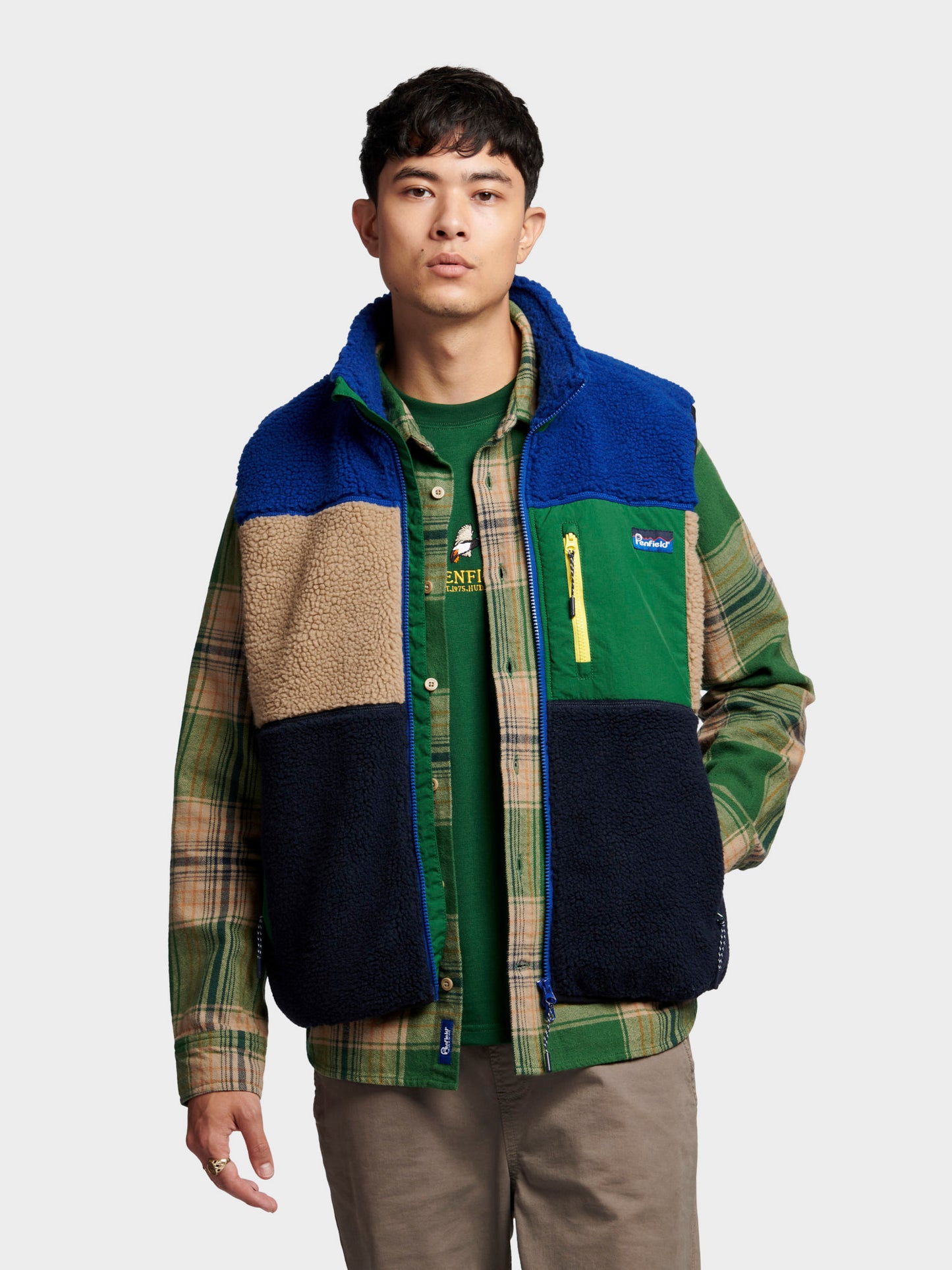 Penfield Mens Mattawa Vest in Sodalite Blue