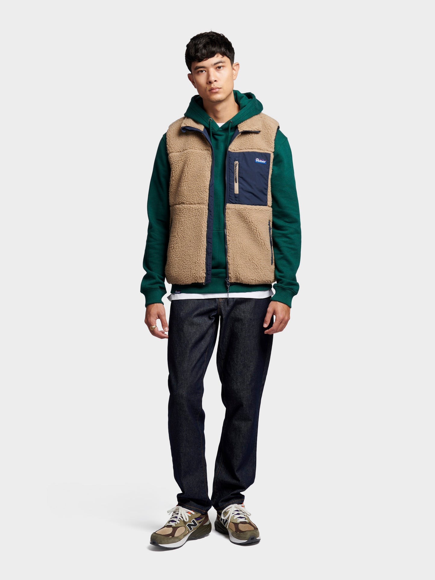 Penfield Mens Mattawa Vest in Chinchilla