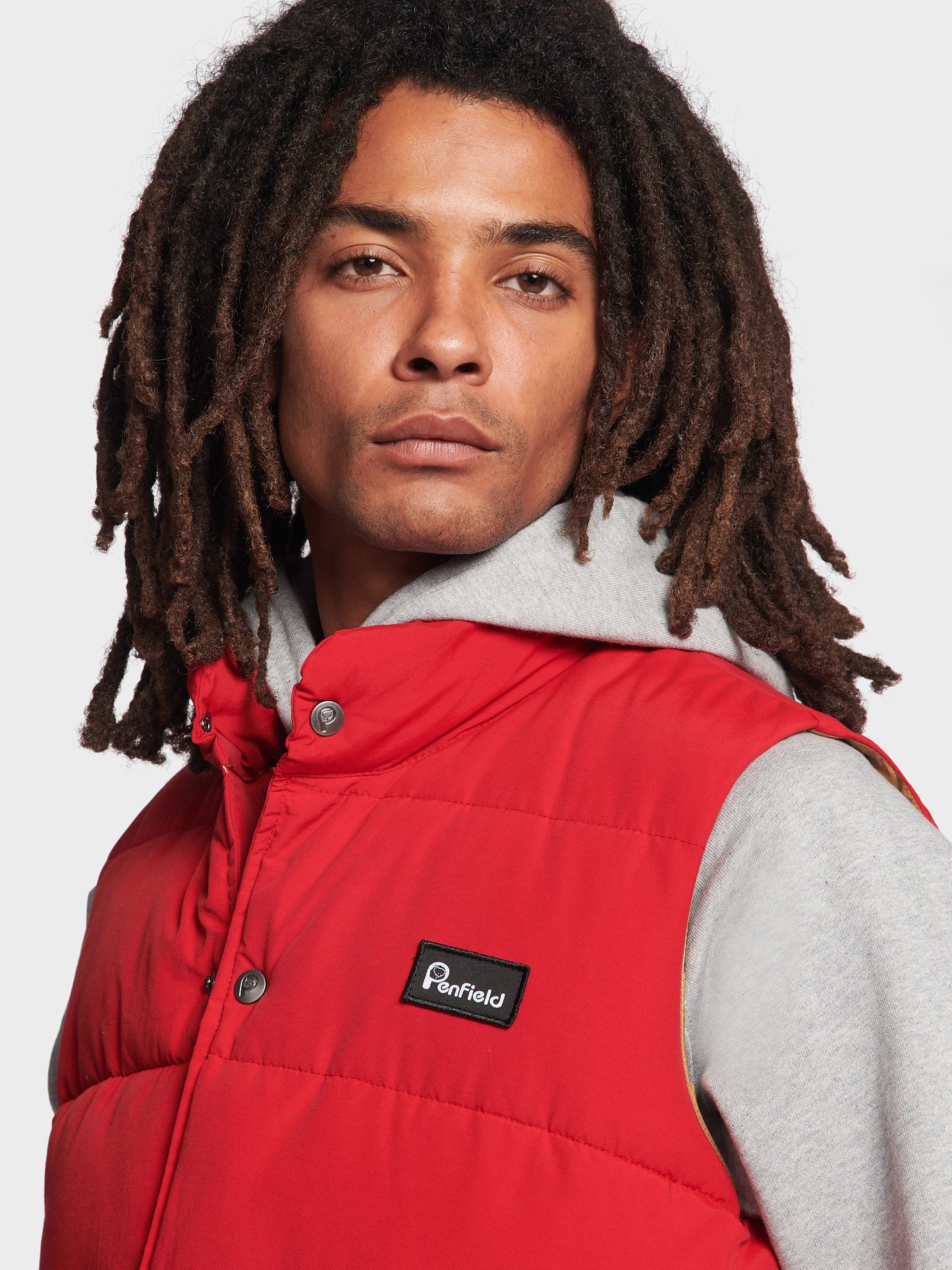 Puffer Outback Vest in Haute Red