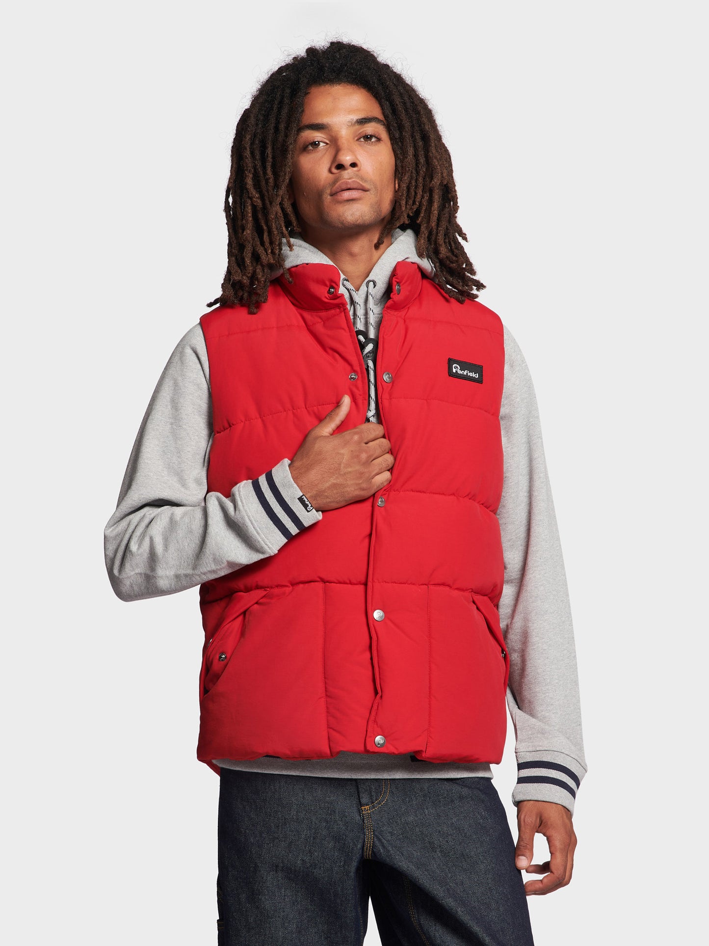 Puffer Outback Vest in Haute Red
