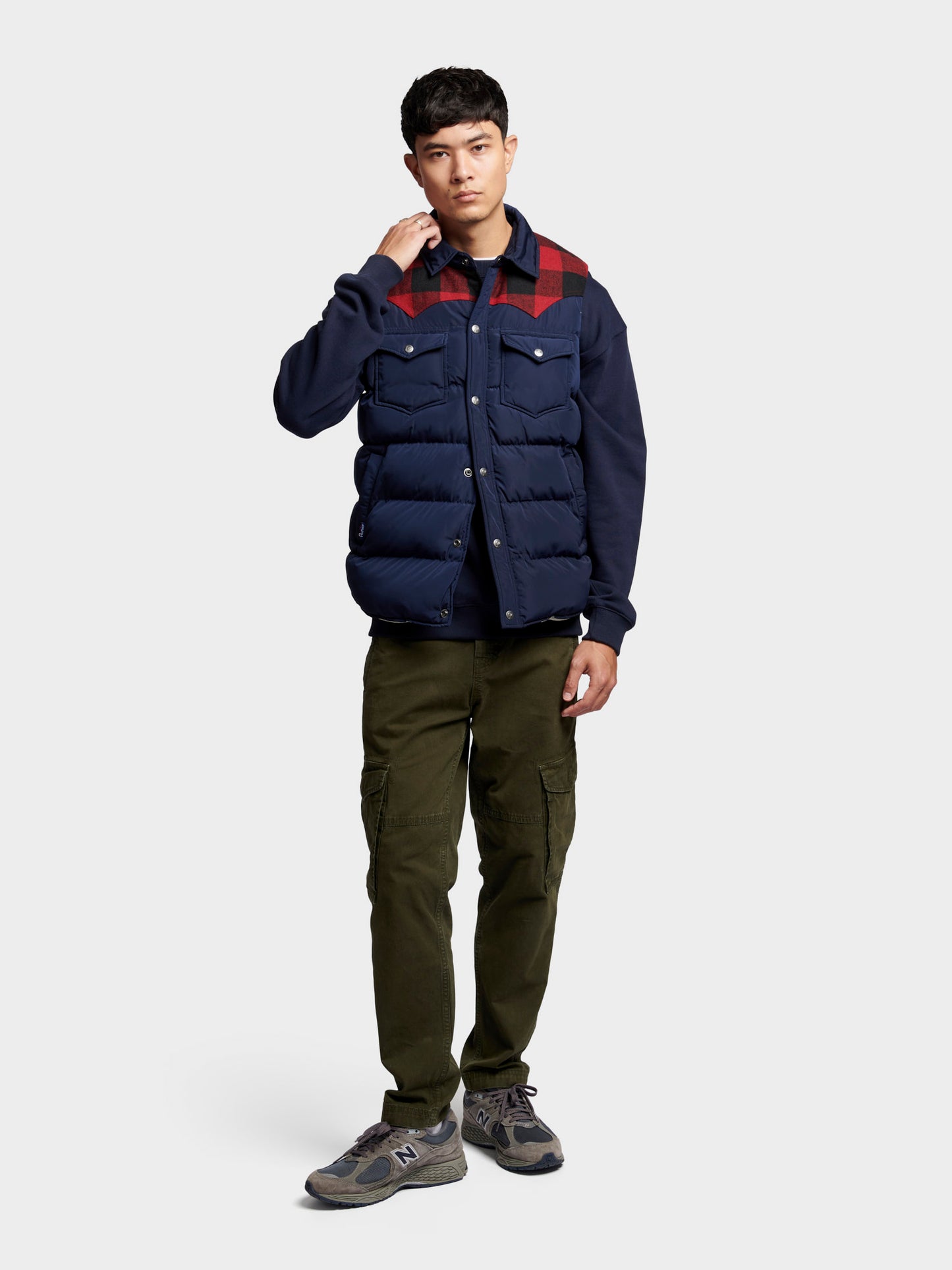 Penfield Mens Rockford Vest in Navy Blue