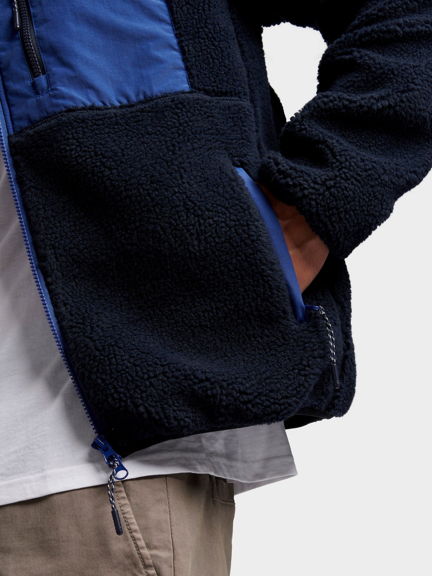Penfield Mens Mattawa Fleece Jacket in Navy Blue