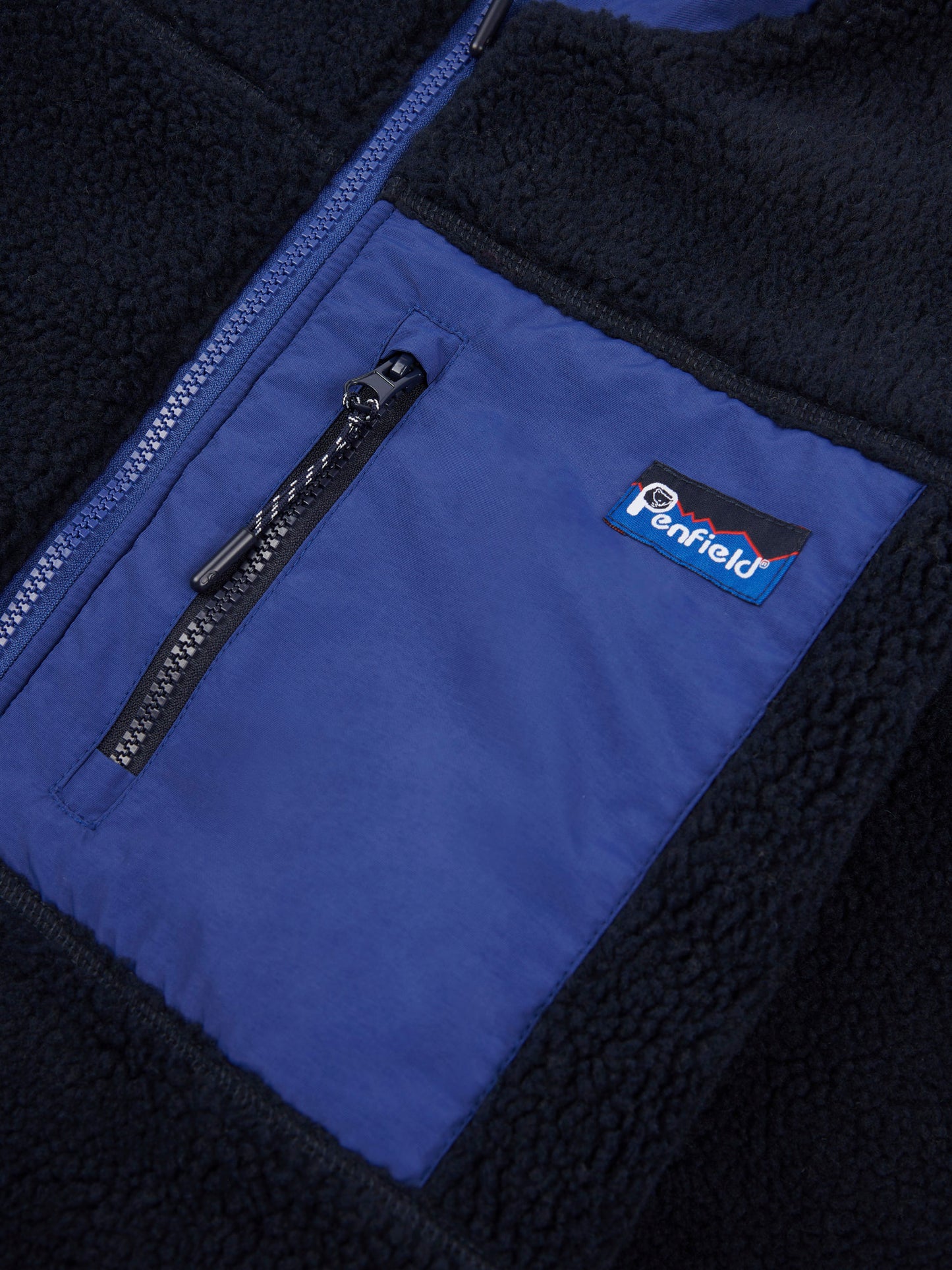 Penfield Mens Mattawa Fleece Jacket in Navy Blue