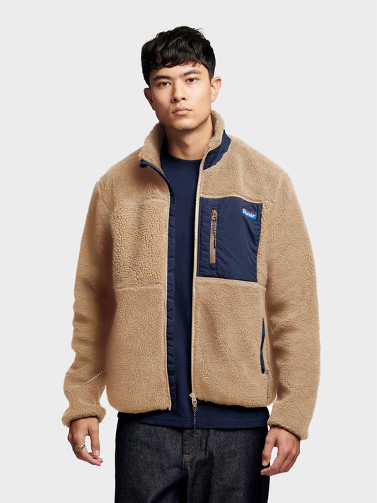 Penfield Mens Mattawa Fleece Jacket in Chinchilla