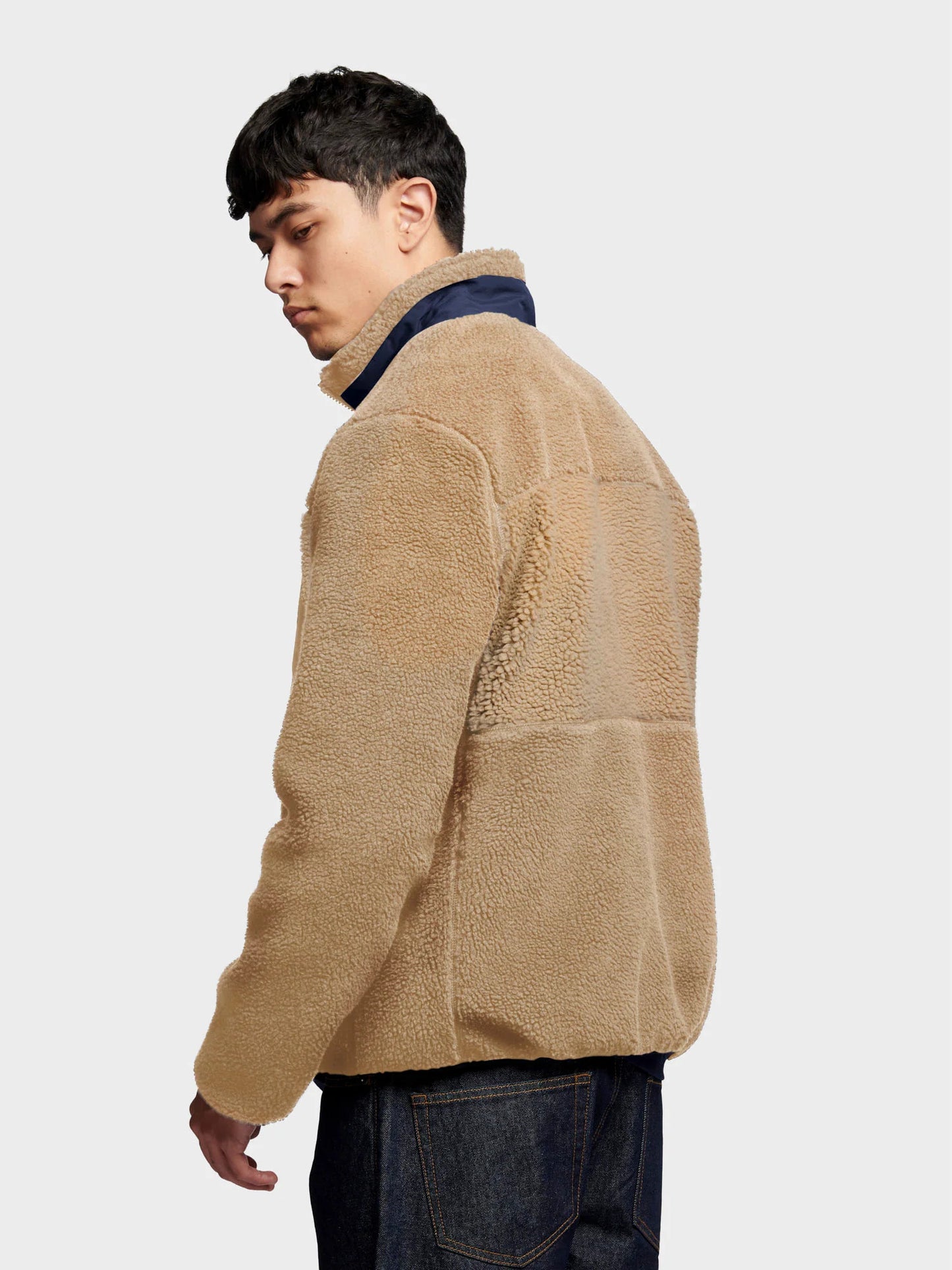 Penfield Mens Mattawa Fleece Jacket in Chinchilla