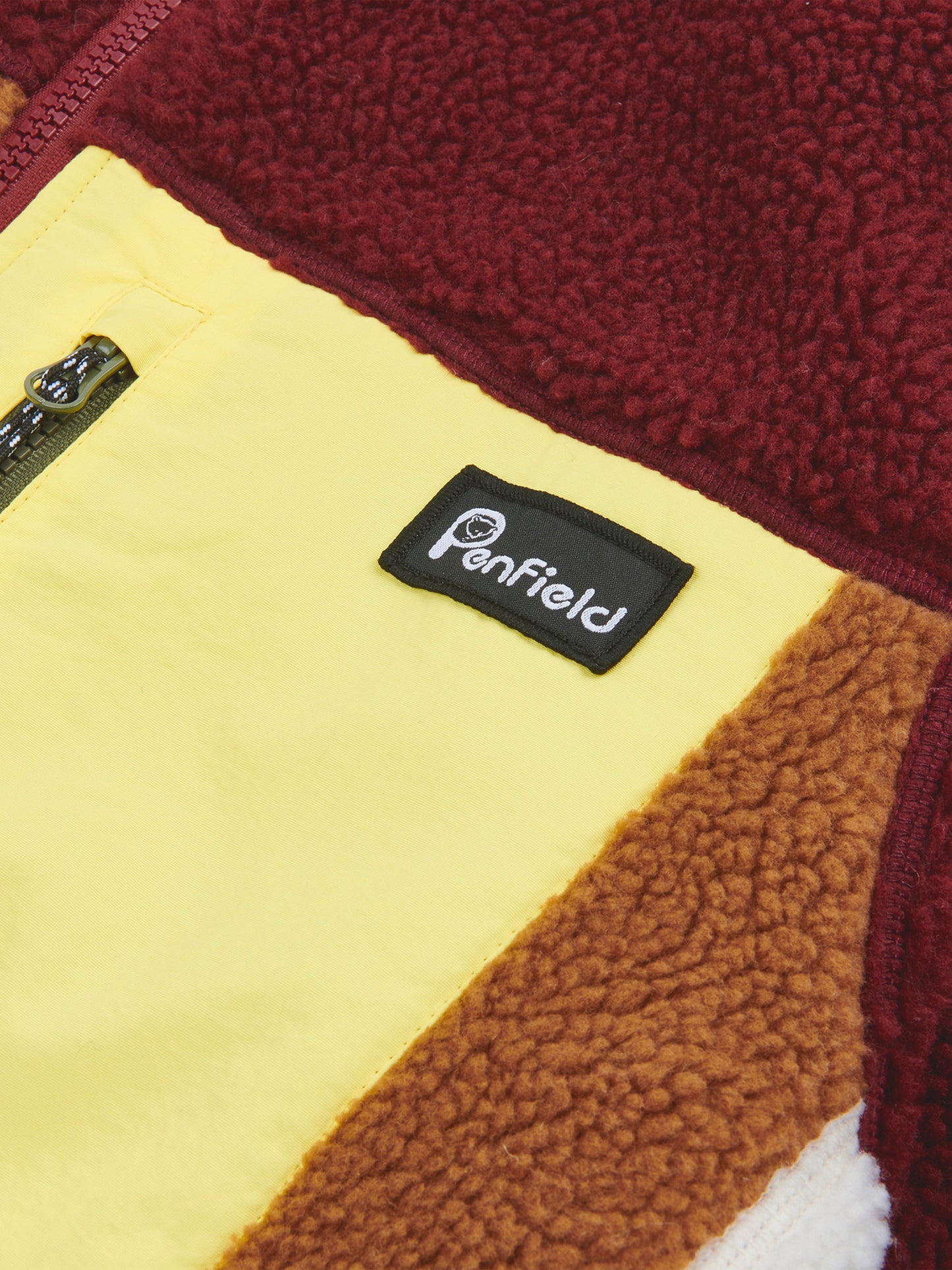 Penfield Mens Mattawa Fleece Jacket in Zinfandel
