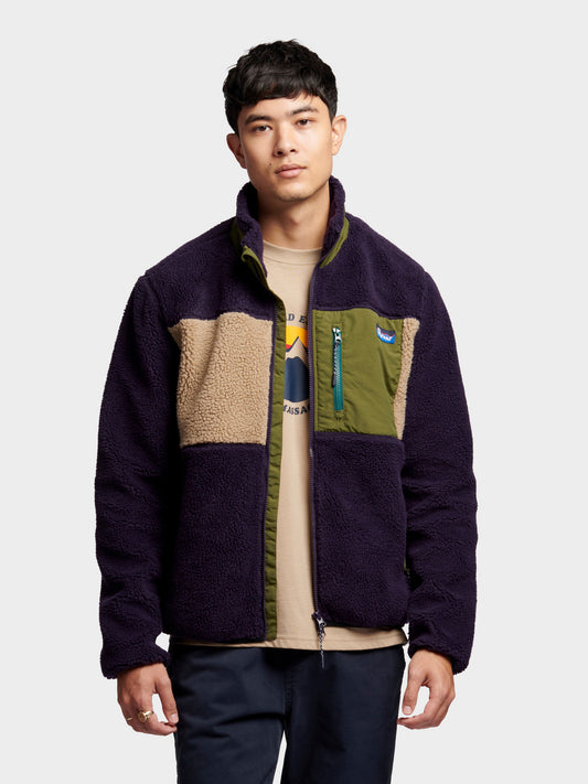 Penfield Mens Mattawa Fleece Jacket in Nightshade