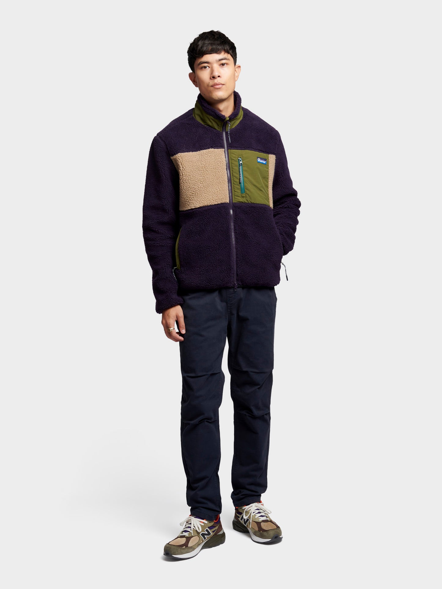 Penfield Mens Mattawa Fleece Jacket in Nightshade