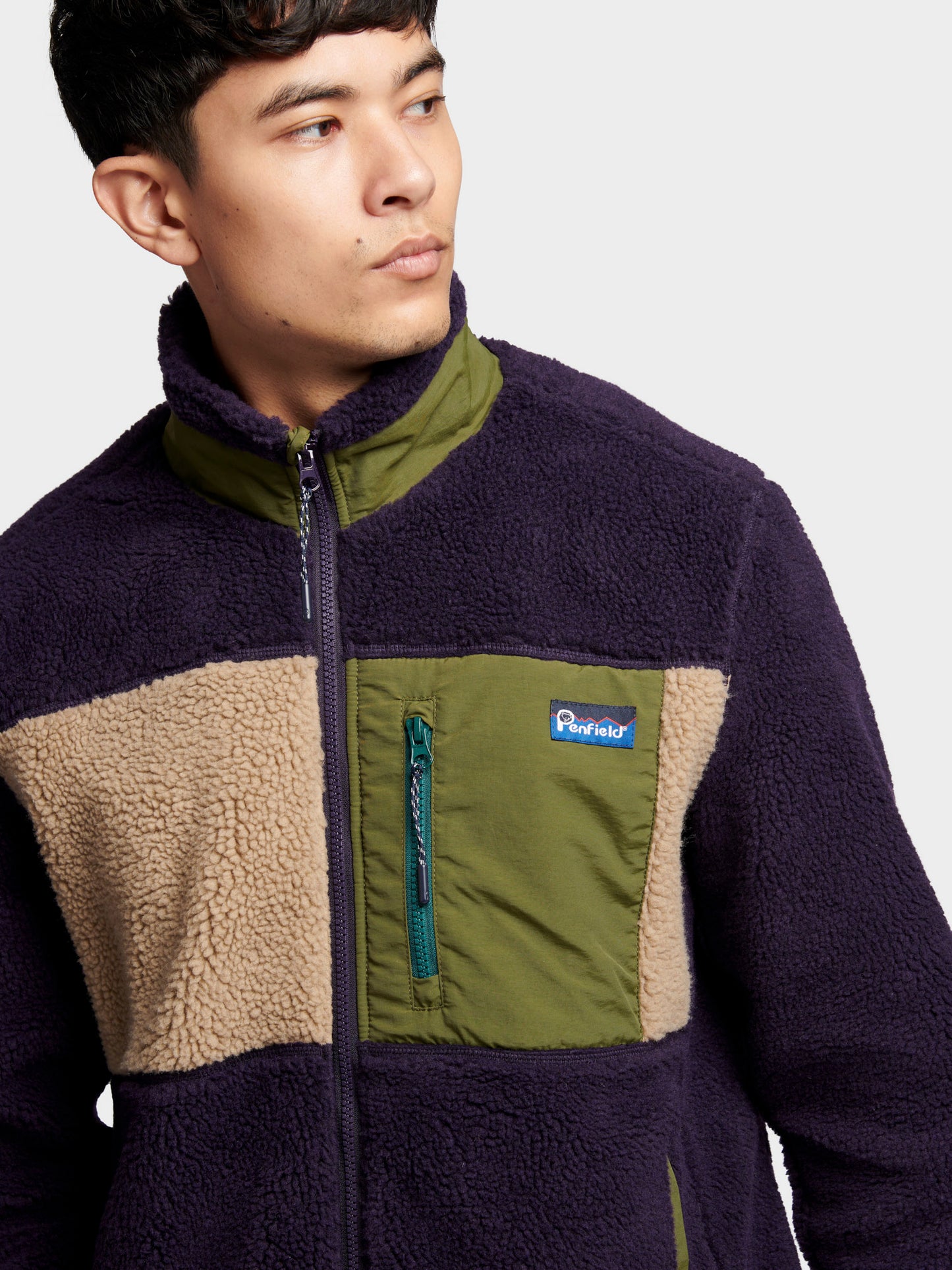 Penfield Mens Mattawa Fleece Jacket in Nightshade