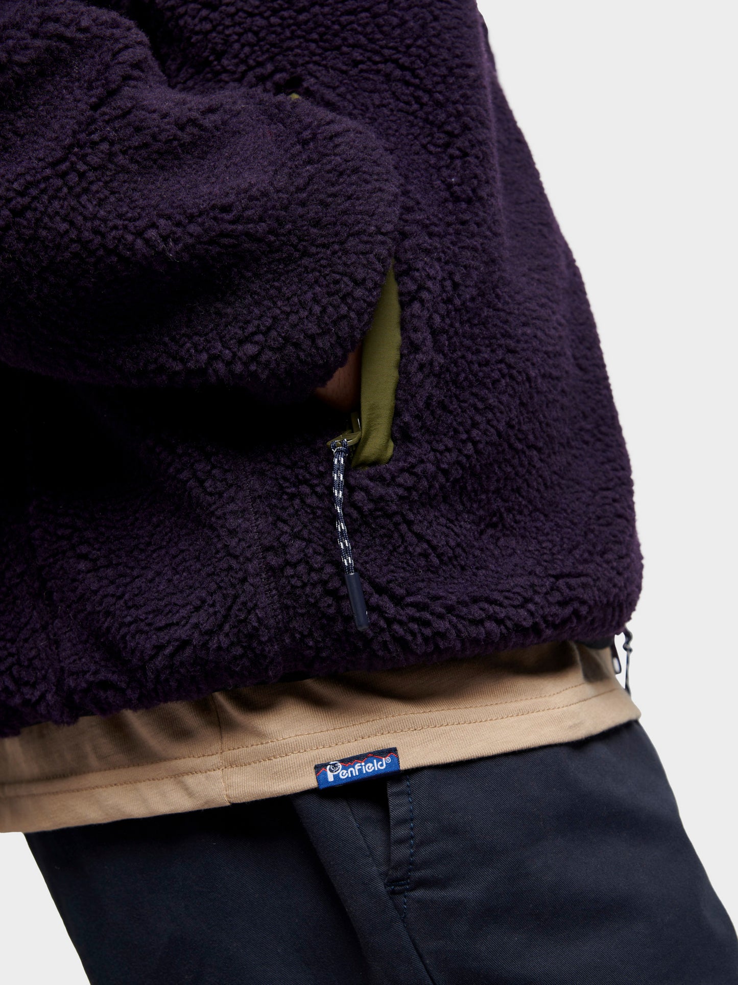 Penfield Mens Mattawa Fleece Jacket in Nightshade