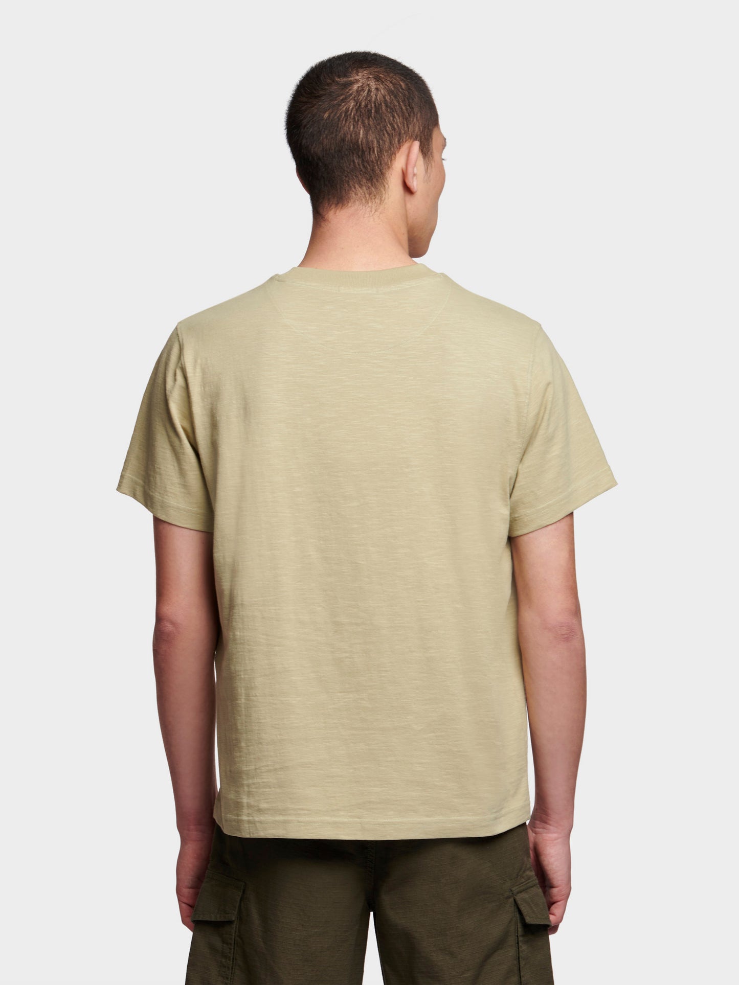 Relaxed Fit Reverence Print T-Shirt in Slate Green