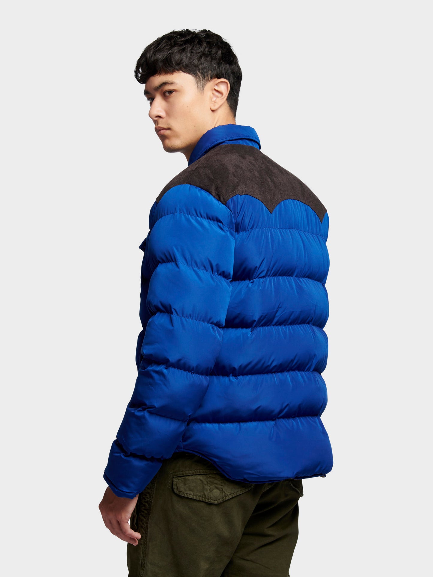Penfield Mens Contrast Yoke Jacket in Sodalite Blue