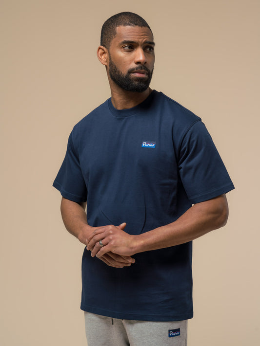 Penfield Mens Original Logo T-Shirt in Navy Blue