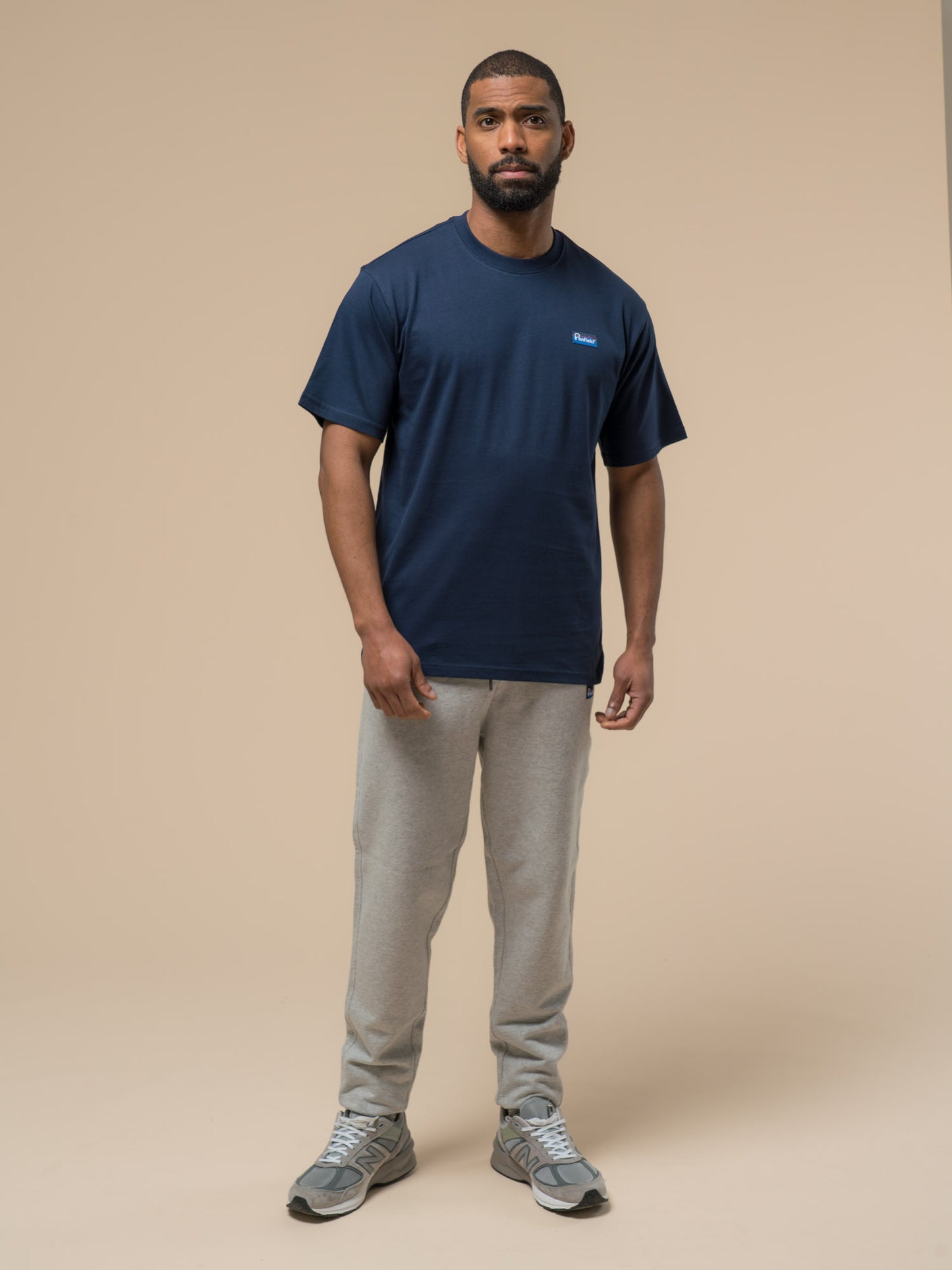 Penfield Mens Original Logo T-Shirt in Navy Blue